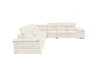 Rohová sedačka s rozkladom Segoria Lux L/P - krémová