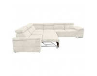 Rohová sedačka s rozkladom Segoria Lux L/P - krémová