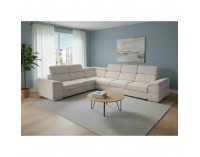 Rohová sedačka s rozkladom Segoria Lux L/P - smotanová