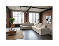 Rohová sedačka s rozkladom Segoria Lux L/P - smotanová