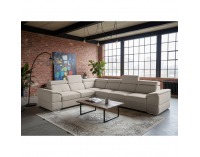 Rohová sedačka s rozkladom Segoria Lux L/P - smotanová