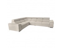 Rohová sedačka s rozkladom Segoria Lux L/P - smotanová