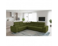 Rohová sedačka s rozkladom Segoria Lux L/P - zelená