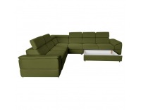 Rohová sedačka s rozkladom Segoria Lux L/P - zelená