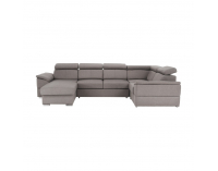 Rohová sedačka U s rozkladom Segoria Roh U L - sivohnedá (taupe)