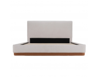 Manželská posteľ s roštom Selina 160 - biela