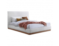 Manželská posteľ s roštom Selina 180 - biela