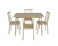 Jedálenský set Sendo 1+4 - buk prírodný 
