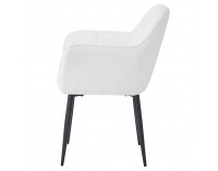 Jedálenské kreslo Sener - biela / čierna