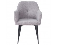 Jedálenské kreslo Sener - sivá / čierna
