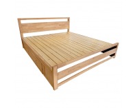 Manželská posteľ Sheila 160x200 cm - prírodná