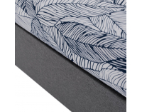 Jednolôžková posteľ (váľanda) s úložným priestorom Sherin 110 - sivá / vzor