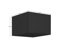 Horná kuchynská skrinka Siber 50 NAGU-36 1F - čierna