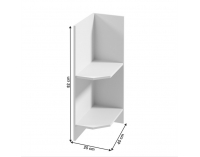 Dolná kuchynská skrinka Sicilia D25PZ P - biela