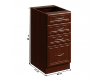 Dolná kuchynská skrinka Sicilia D40S4 - orech Milano