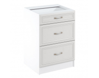 Dolná kuchynská skrinka Sicilia D60S3 - biela / sosna Andersen