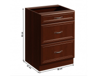 Dolná kuchynská skrinka Sicilia D60S3 - orech Milano