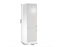 Skrinka na vstavanú chladničku Sicilia D60ZL L - biela / sosna Andersen