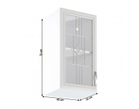 Horná kuchynská skrinka Sicilia G40S L - biela / sosna Andersen