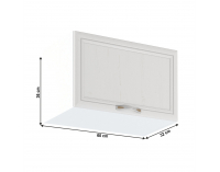 Horná kuchynská skrinka Sicilia G60KN - biela / sosna Andersen