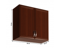 Horná kuchynská skrinka Sicilia G80 - orech Milano