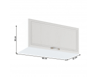 Horná kuchynská skrinka Sicilia G80K - biela / sosna Andersen