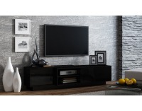 TV stolík Sigma 1E - čierna / čierny lesk
