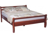 Rustikálna manželská posteľ s roštom Alfine 160 - čerešňa antická