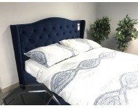 Čalúnená manželská posteľ s roštom Aspen Velvet 160 - granátová