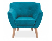 Kreslo Bergen - tyrkysová