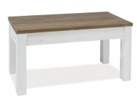 Jedálenský stôl z masívu Beskid 150 - orech / biela borovica