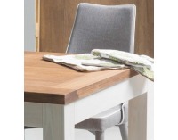 Jedálenský stôl z masívu Beskid 150 - orech / biela borovica