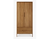 Šatníková skriňa Como 2D2S - jadrový buk olejovaný
