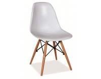 Jedálenská stolička Enzo - buk / biela