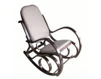 Hojdacie kreslo Gordon Classic - wenge / béžová látka