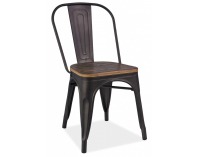 Jedálenská stolička Loft - grafit / orech