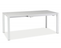 Rozkladací jedálenský stôl Lugano - biely lak