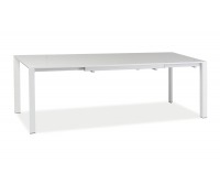 Rozkladací jedálenský stôl Lugano - biely lak