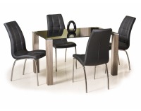 Jedálenský stôl Orso - dub sonoma / čierna