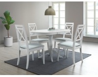 Jedálenská stolička PC-SC - biela / svetlozelená