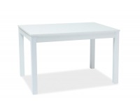 Rozkladací jedálenský stôl Prism - biela