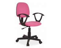 Kancelárska stolička Q-149 - čierna / ružová