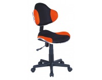 Kancelárska stolička Q-G2 - oranžová / čierna