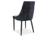 Jedálenská stolička Trix Velvet - čierna