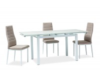 Rozkladací jedálenský stôl Turin - biela