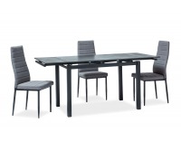 Rozkladací jedálenský stôl Turin - čierna