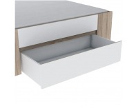 Posteľový rám Sirius 140 140x200 cm - dub sonoma / biela