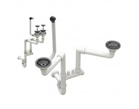 Granitový kuchynský drez so sifónom Siven 20 80x49 cm - béžová