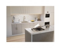 Granitový kuchynský drez so sifónom Siven 55 58x49 cm - béžová