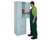 Boxová šatňová skriňa SK300-004 - svetlosivá